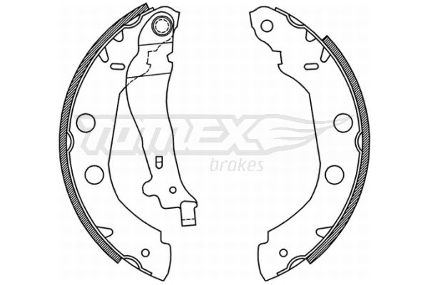 TOMEX BRAKES stabdžių trinkelių komplektas TX 21-01